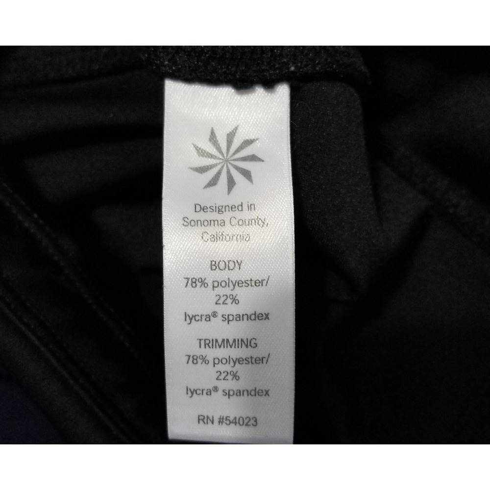 Athleta Sonar Color Block 7/8 Leggings Womens Medium Black Navy Green Gym M - Picture 5 of 10